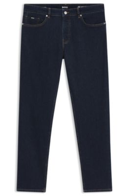 Maine regular-fit jeans in blue comfort-stretch denim, Dark Blue