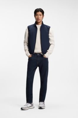 Maine regular-fit jeans in blue comfort-stretch denim, Dark Blue