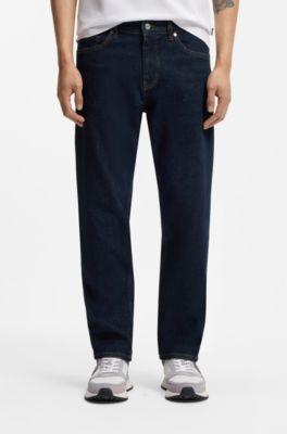 Maine regular-fit jeans in blue comfort-stretch denim, Dark Blue
