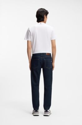 Jeans Maine regular fit in comodo denim elasticizzato blu, Blu scuro