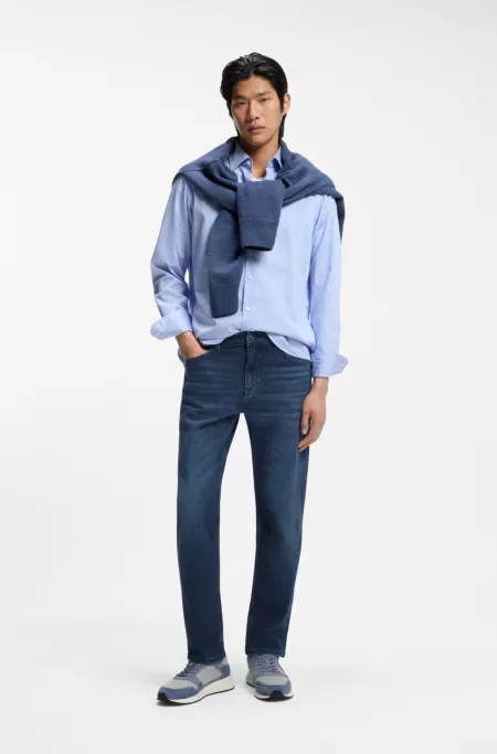 Maine regular-fit jeans in blue comfort-stretch denim