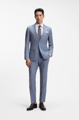 Slim-fit shirt in Italian-made linen, White