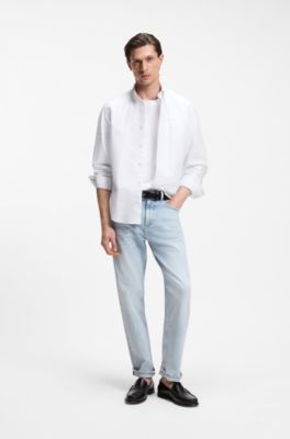 Laid-back cotton T-shirt with a relaxed fit, White
