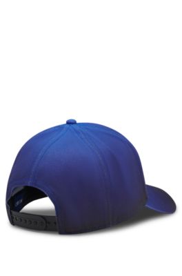 Cotton-twill cap with 3D embroidered logo, Blue