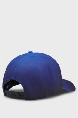 Casquette en twill de coton &agrave; logo brod&eacute; en relief, Bleu