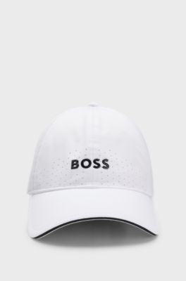Perforated cap with gloss logo, White