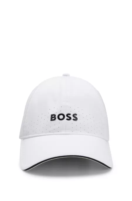 Perforated cap with gloss logo