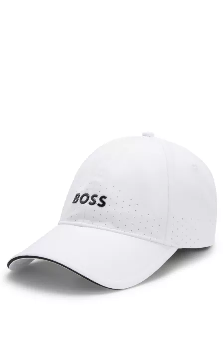 Perforated cap with gloss logo