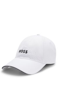 Perforated cap with gloss logo, White