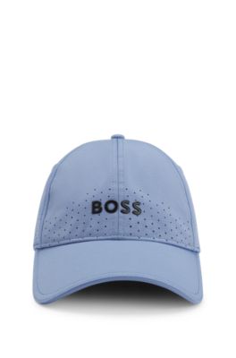 Perforated cap with gloss logo, Light Blue