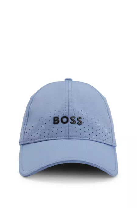 Perforated cap with gloss logo