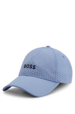 Perforated cap with gloss logo, Light Blue