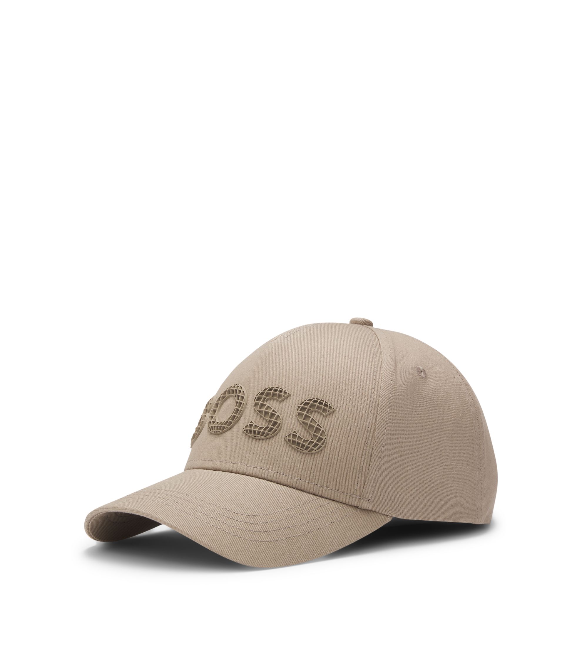 BOSS - コットンツイル キャップ ストラクチャードロゴ - ベージュ