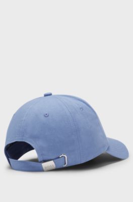 Cappellino in twill di cotone con grafica ispirata al tennis, Celeste