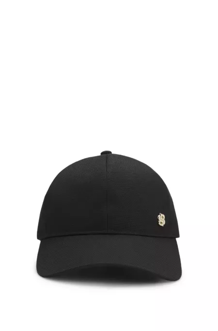 Bouclé cap with Double B monogram detail