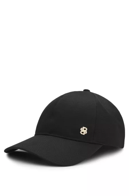 Bouclé cap with Double B monogram detail