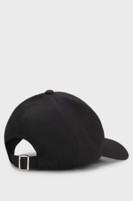 Boucl&eacute; cap with Double B monogram detail, Black