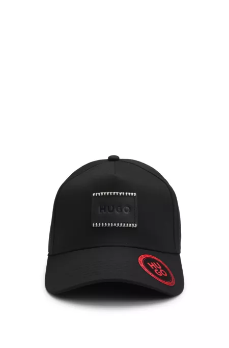 Cotton-twill cap with logo patch