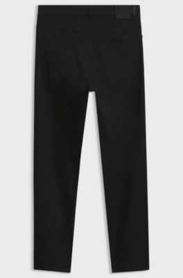 Porsche x BOSS 스트레치 데님 테이퍼드 핏 팬츠, 블랙