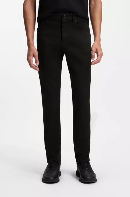 Porsche x BOSS tapered-fit trousers in stretch denim