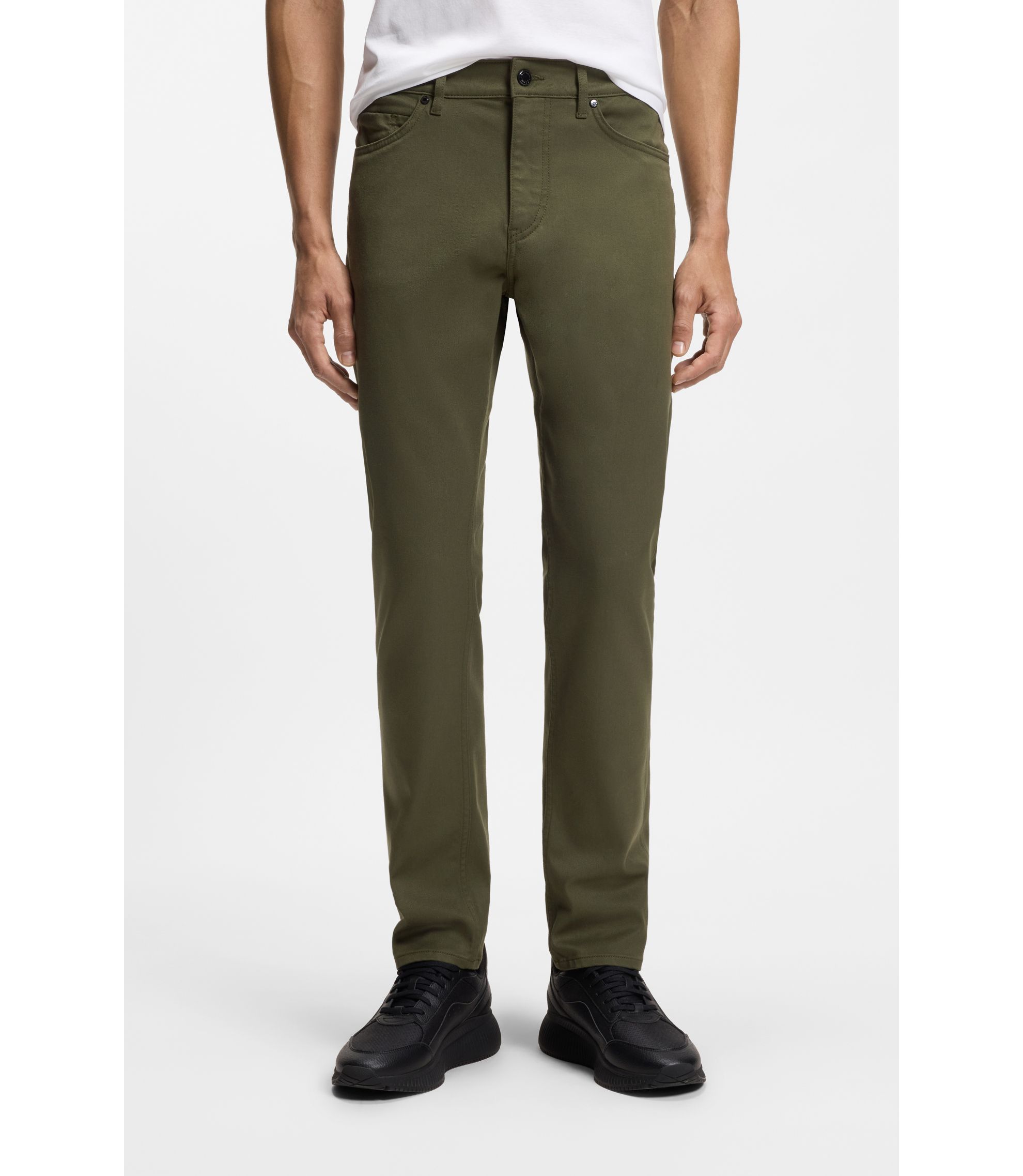 Porsche x BOSS Tapered-Fit Hose aus Stretch-Denim