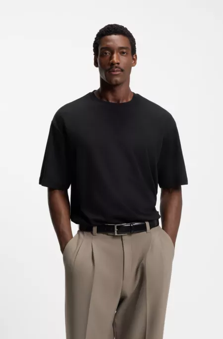 Relaxed-fit cotton-blend T-shirt