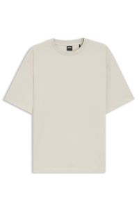 Relaxed-fit T-shirt with logo flag, Natural
