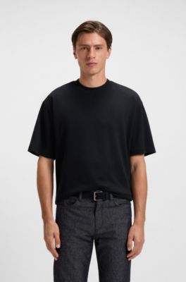 Relaxed-fit cotton-blend T-shirt , Dark Blue