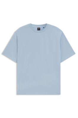 Relaxed-fit cotton-blend T-shirt , Light Blue