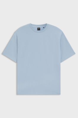 Relaxed-fit cotton-blend T-shirt , Light Blue