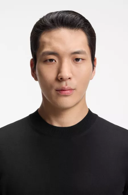 Jersey de manga corta en lana merina