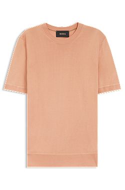 Kurzarm-Pullover aus Seide