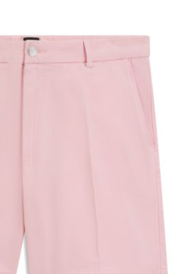 Cotton-twill shorts, light pink
