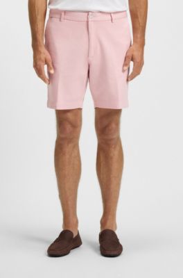 Cotton-twill shorts, light pink