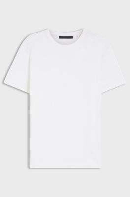 T-shirt BOSS BY BECKHAM en coton et soie, Blanc