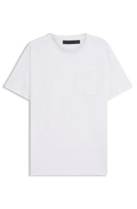 BOSS BY BECKHAM T-shirt in linen, White