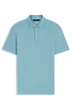 BOSS BY BECKHAM polo shirt in linen