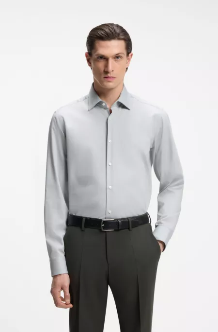 Chemise Regular en coton stretch ratière facile à repasser