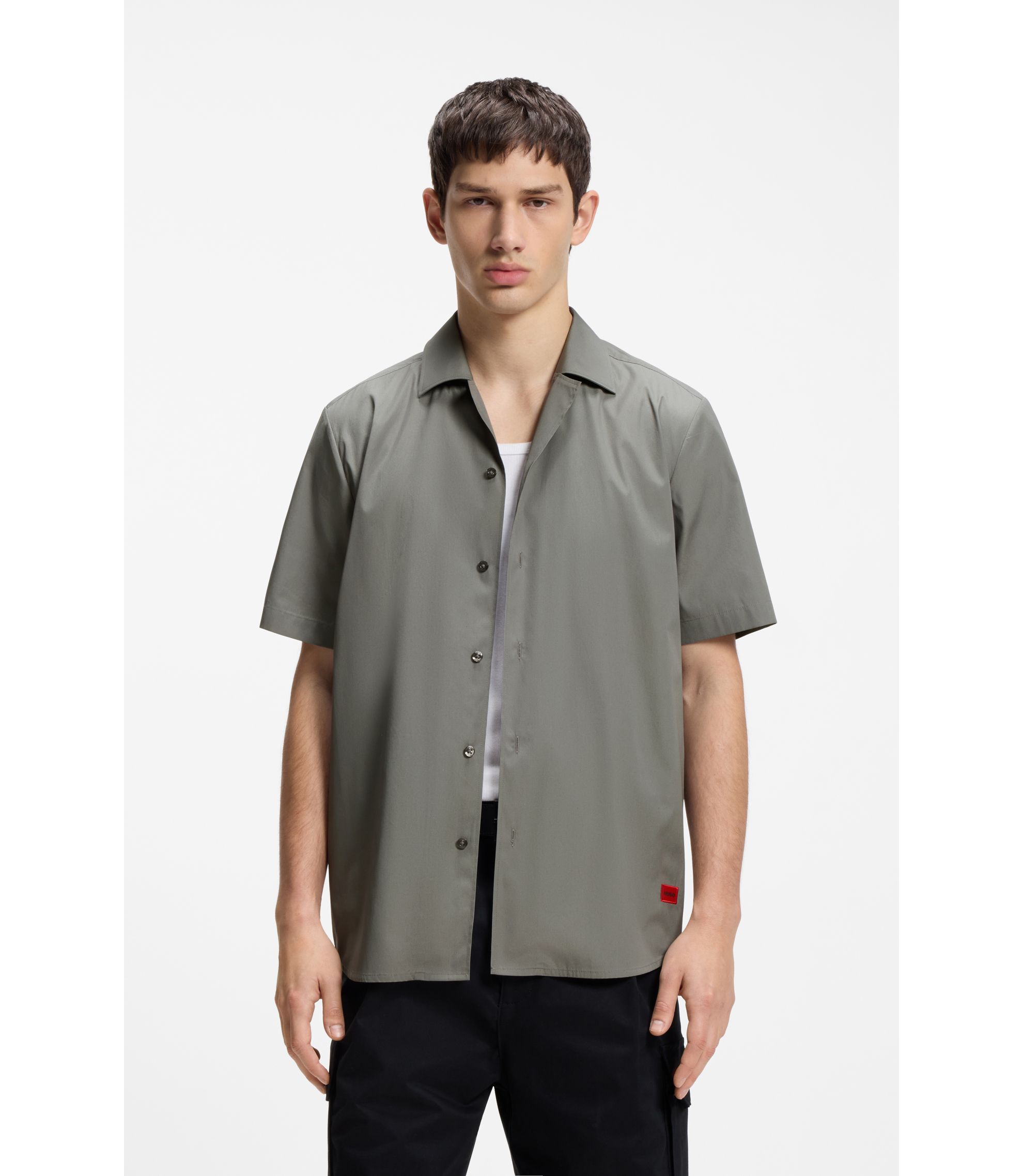 Relaxed-Fit Hemd aus Baumwoll-Popeline