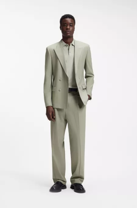 Straight-Fit Hose aus Superflex-Woll-Mix