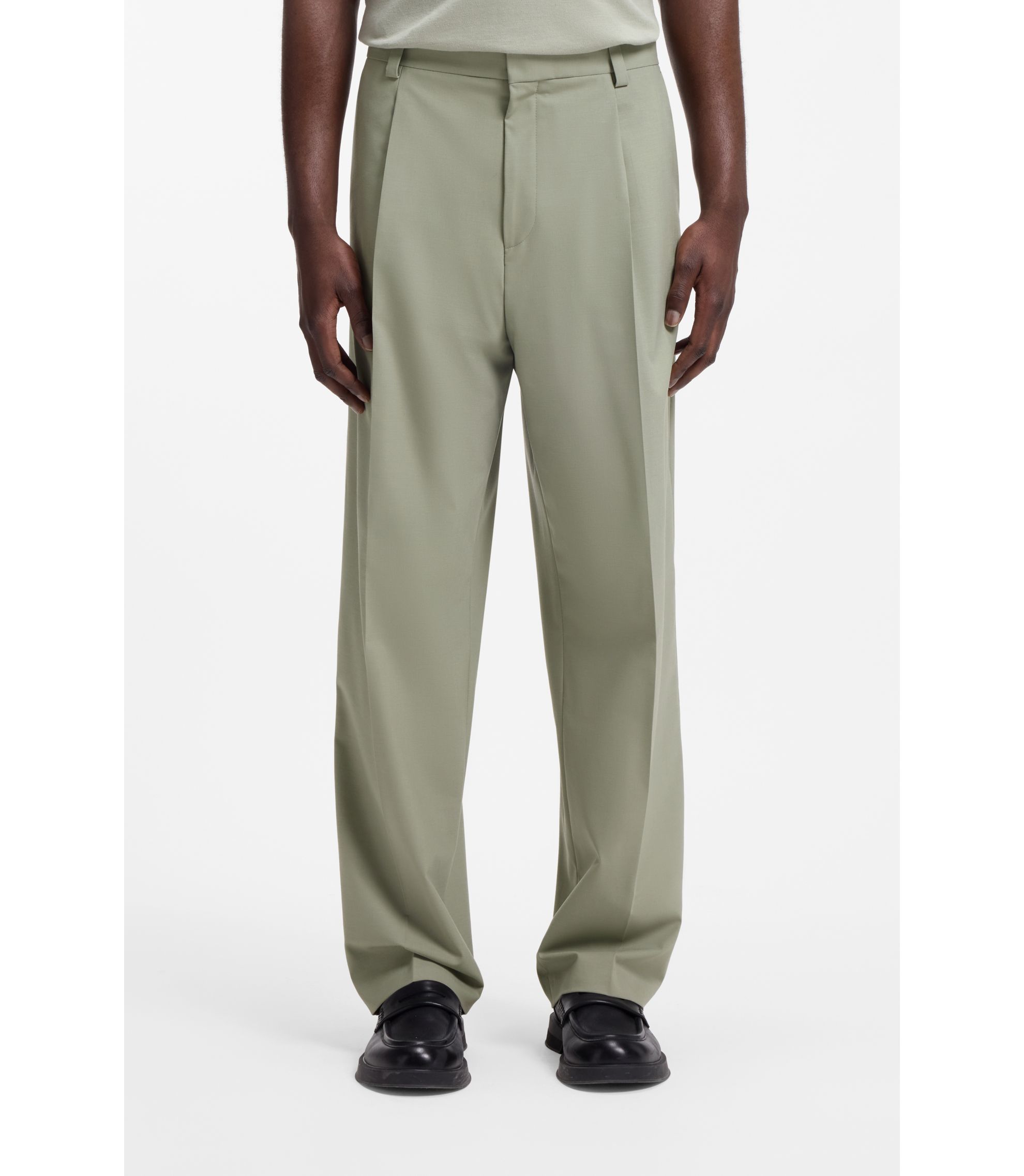 Straight-Fit Hose aus Superflex-Woll-Mix