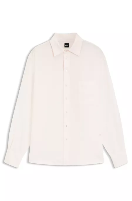 Relaxed-fit blouse with chest pocket
