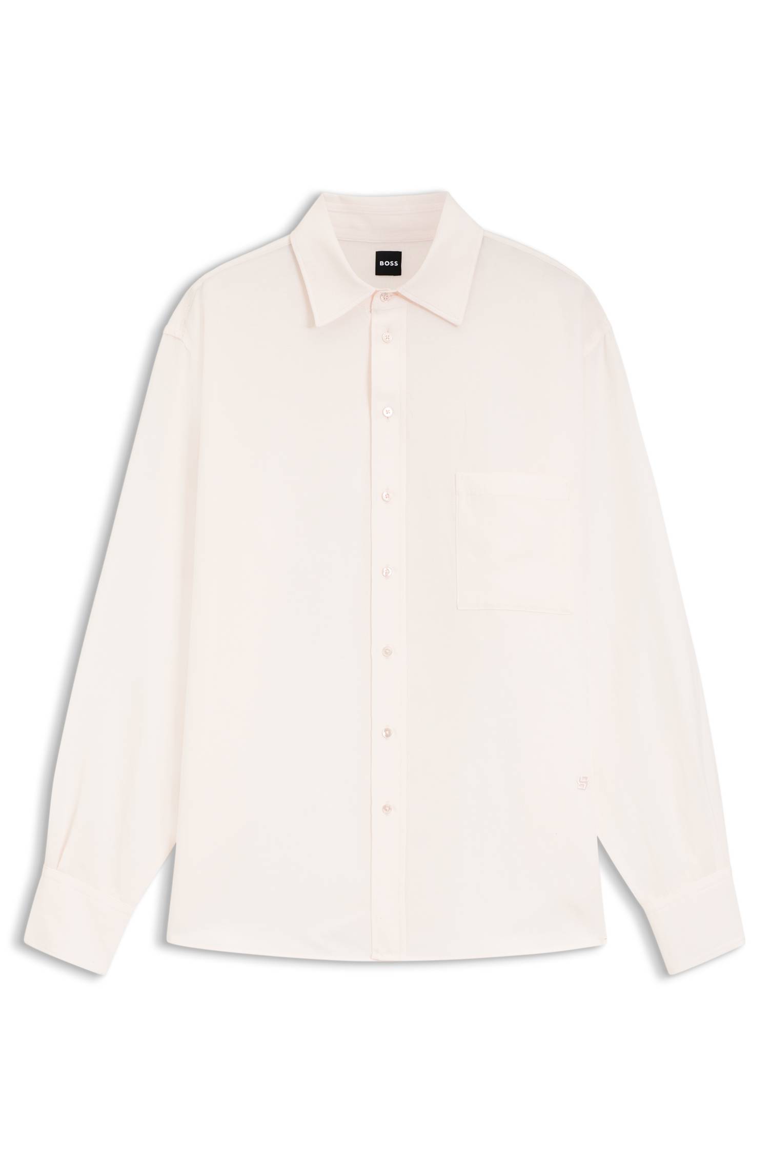 Boss Relaxed-fit blouse with chest pocket skjortor & blusar dam – bild 4