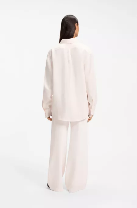 Relaxed-Fit Bluse mit Brusttasche