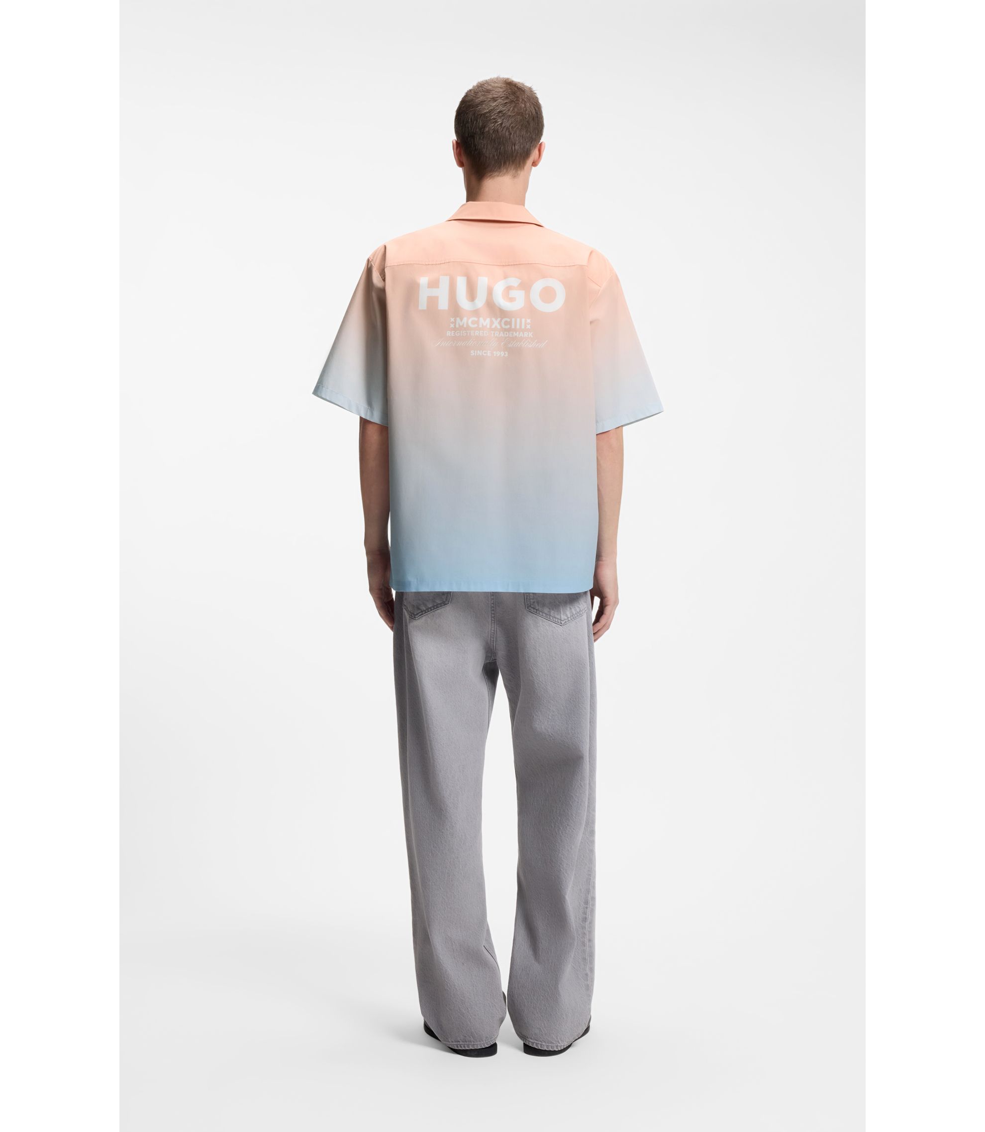 Relaxed-Fit Hemd mit Farbverlauf-Print