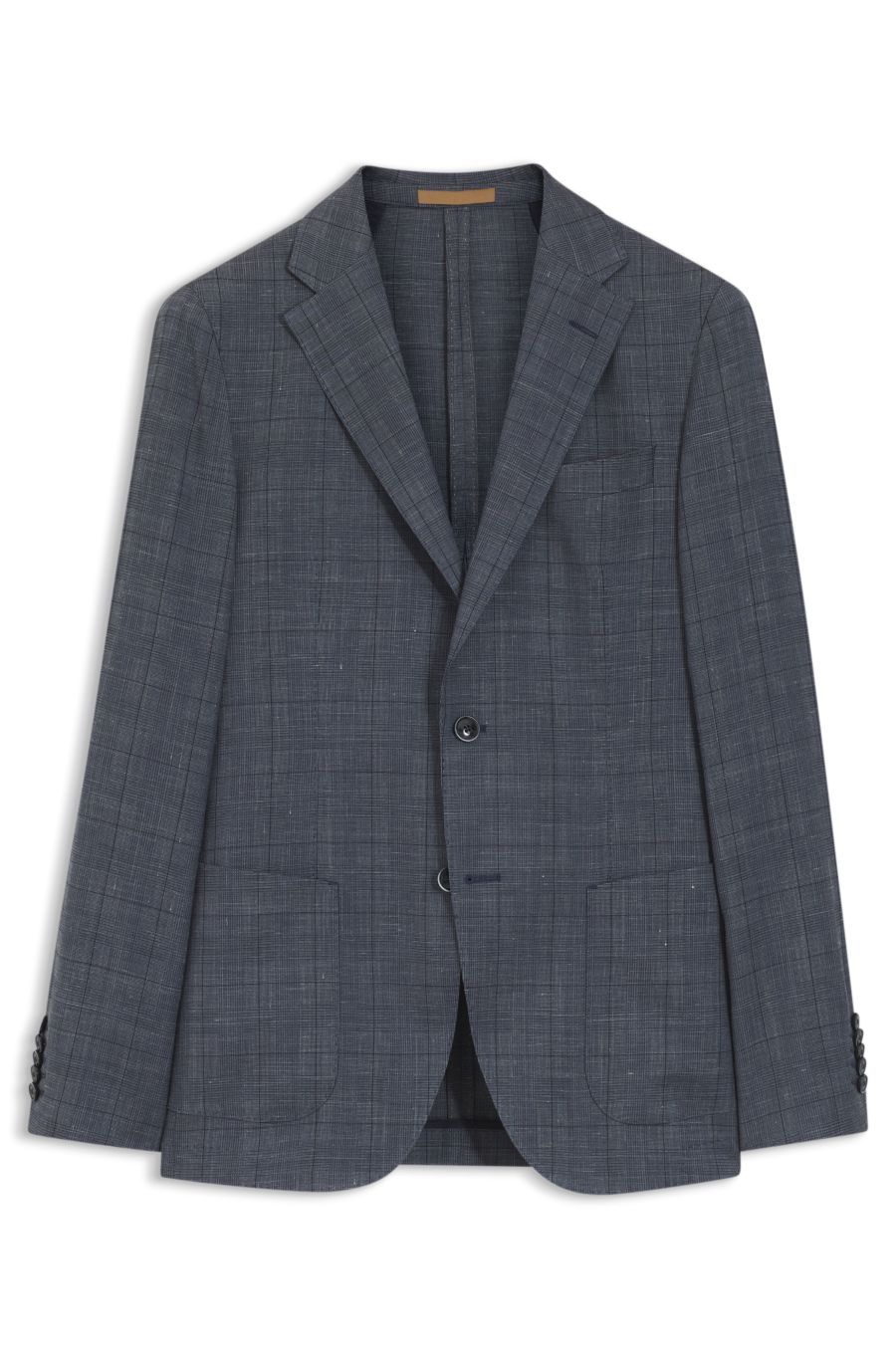 BOSS Slim-Fit Wool-Silk Jacket — Dark Blue