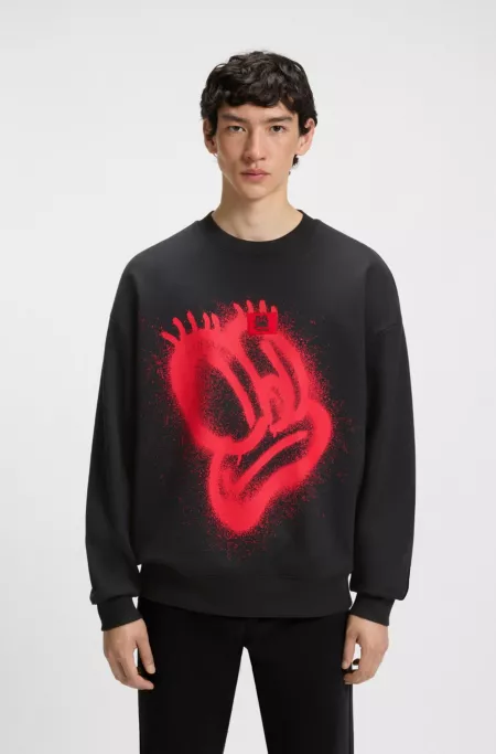 HUGO x RB by Slawn printed cotton oversized-fit sweatshirt