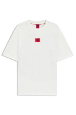 HUGO x RB by Slawn cotton T-shirt with printed back, White