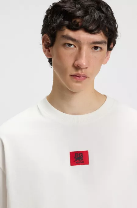 HUGO x RB by Slawn cotton T-shirt with printed back