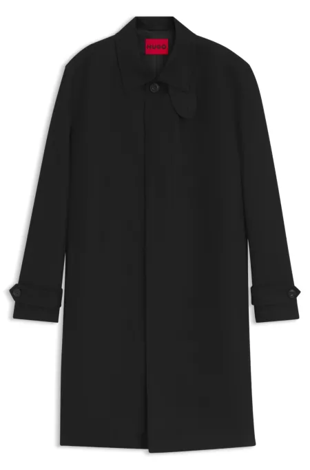 Manteau déperlant en twill de coton mélangé